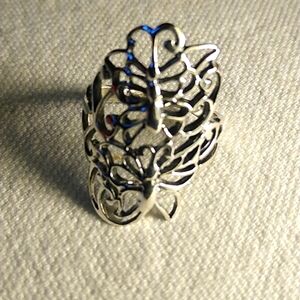 Sterling Silver Double Butterfly Ring (7)